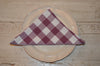 Tablecloth, 100% Cotton Country Check Damson Plum/White 10 Sizes Square Round Oblong