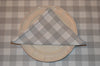 Tablecloth, 100% Cotton Country Check Dove Grey/White 10 Sizes Square Round Oblong