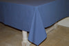 Tablecloth, 100% Cotton Plain Dyed Indigo Navy 12 Sizes Square Round Oblong Oval