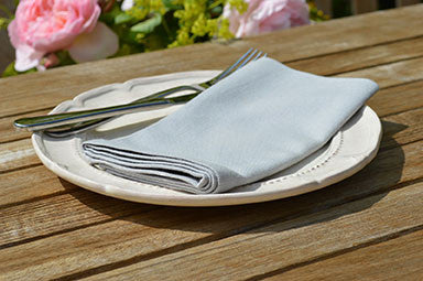Napkins, Plain Dyed 41x41cm Dove Grey Pack of 4