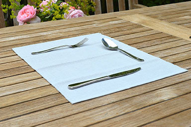 Placemats, Rib Style 33x45cm Dove Grey Pack of 2