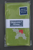 Christmas Napkins, Green with Sprig of Silver Holly 41x41cm 16x16