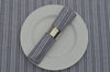 Tablecloth, 100% Cotton Holmes Stripe Grey/Charcoal 10 Sizes Square Round Oblong