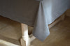 Tablecloth, Linen Cotton Charcoal Grey 12 Sizes Square Oblong Oval Round