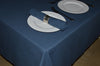Tablecloth, Linen Cotton Navy Blue 12 Sizes Square Oblong Oval Round