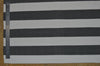 Floor Rug, 100% Cotton Lymington Stripe Flat Weave Charcoal Grey/White 4 Sizes