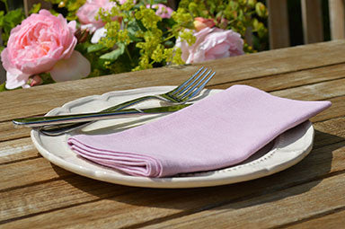 Napkins, Plain Dyed 41x41cm Orchid Pink Pack of 4