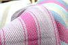 Throw, Solent Stripe in Fuchsia Pink/Orchid Pink 135x152cm