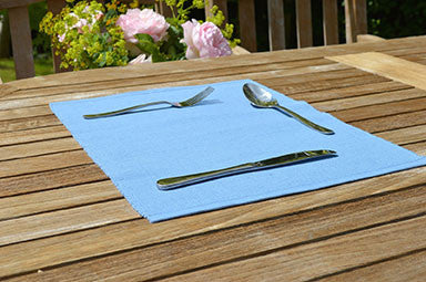 Placemats, Rib Style 33x45cm Storm Blue Pack of 2